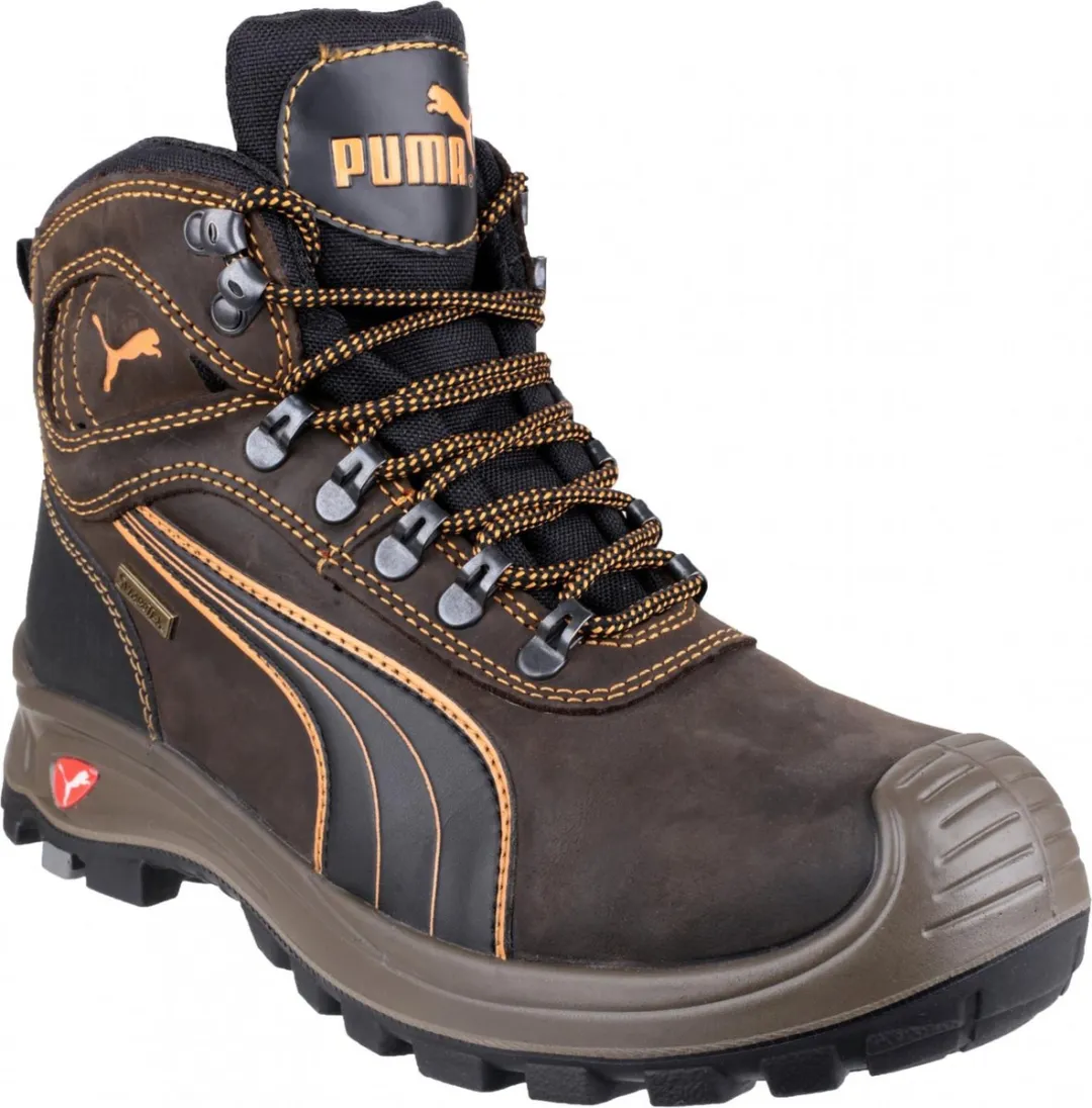 Puma veiligheidsschoenen hoog s3 kruipneus 63022 42 bruin