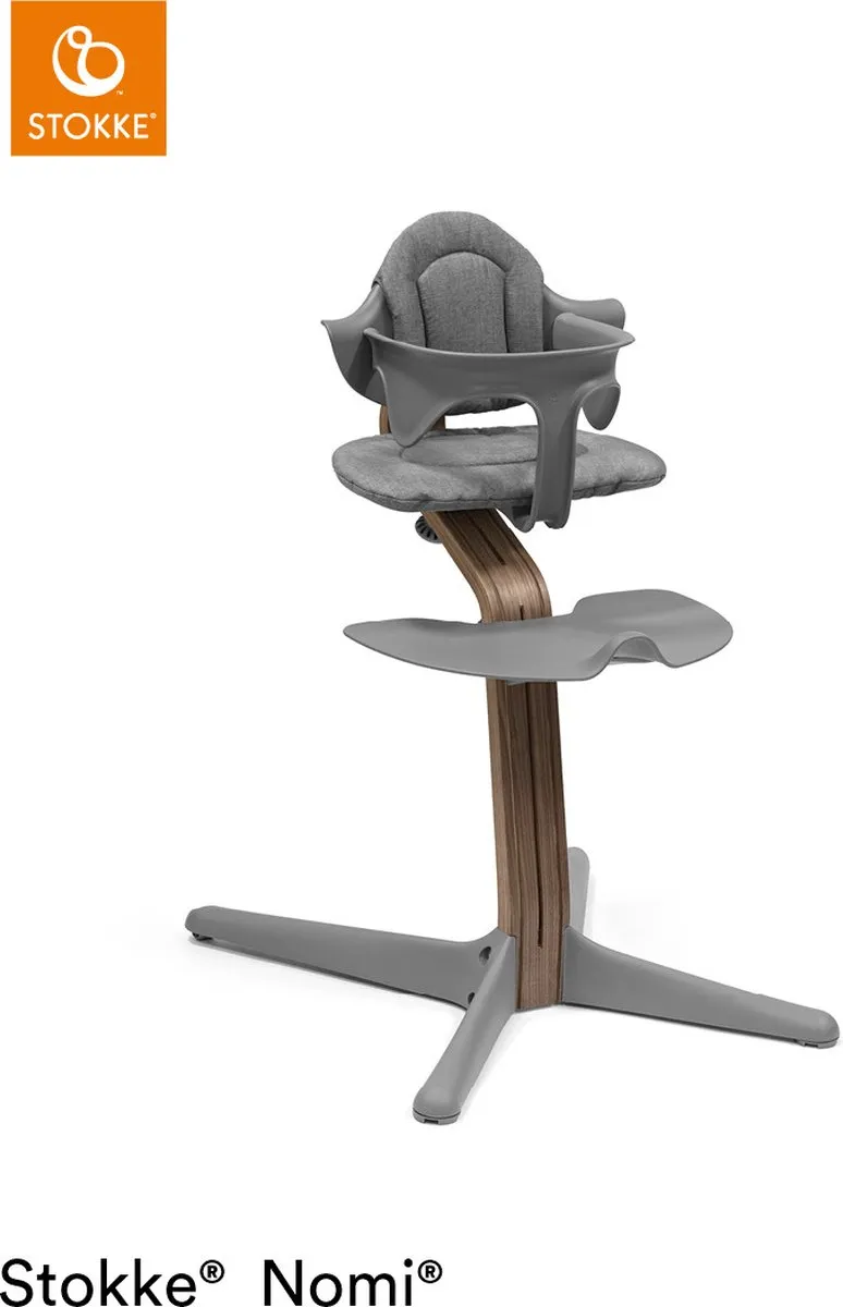 Stokke Nomi Kinderstoel - Walnut/Grey