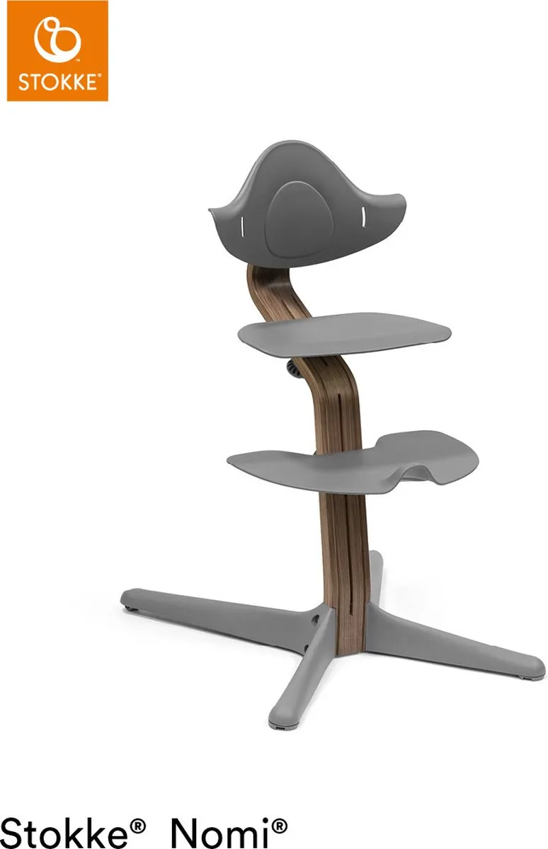 Stokke Nomi Kinderstoel - Walnut/Grey
