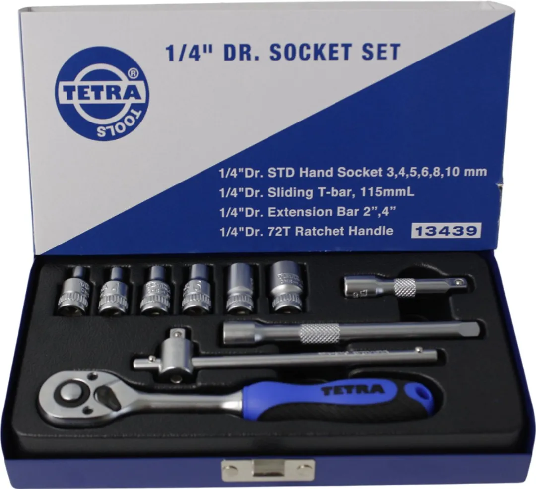 TETRA Tools Dopsleutelset 1/4"