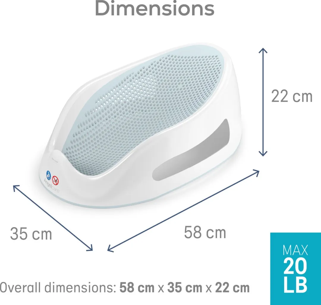 Angelcare Baby Badzitje - Zachte Zitting - Blauw