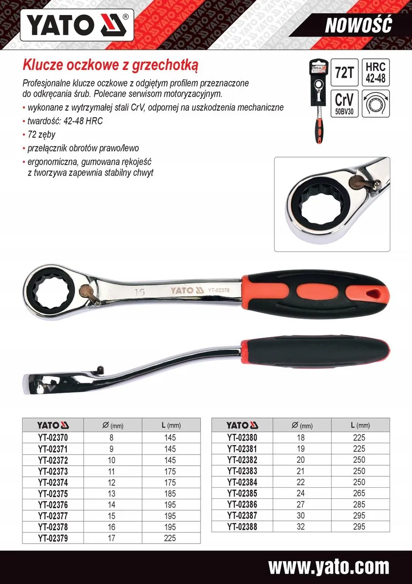 Toya Ringsleutel met Ratel 18mm