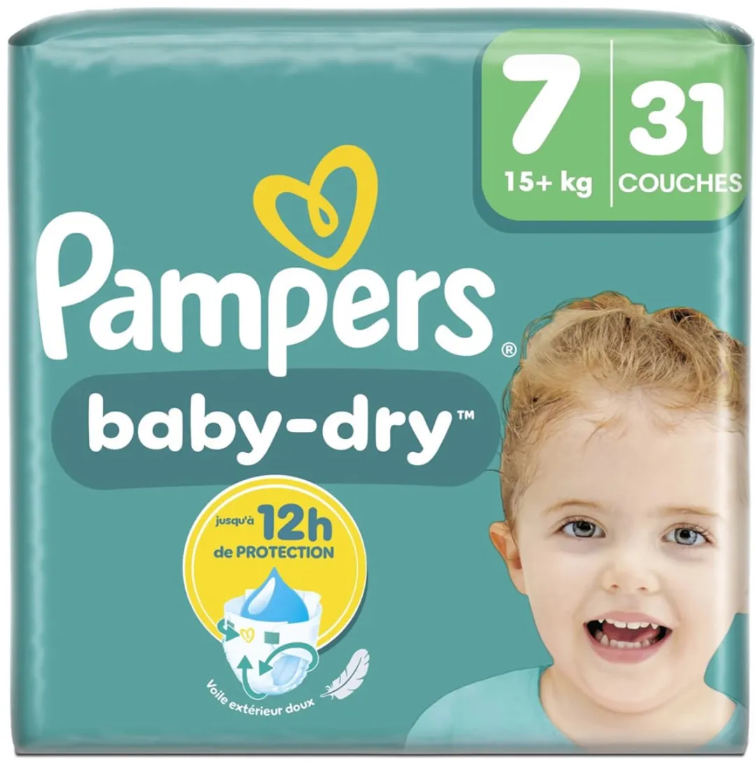 Pampers Baby-Dry Luiers Maat 7