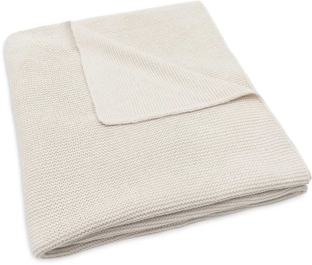 Jollein Baby Deken Ledikant 100x150cm Basic Knit - Oatmeal