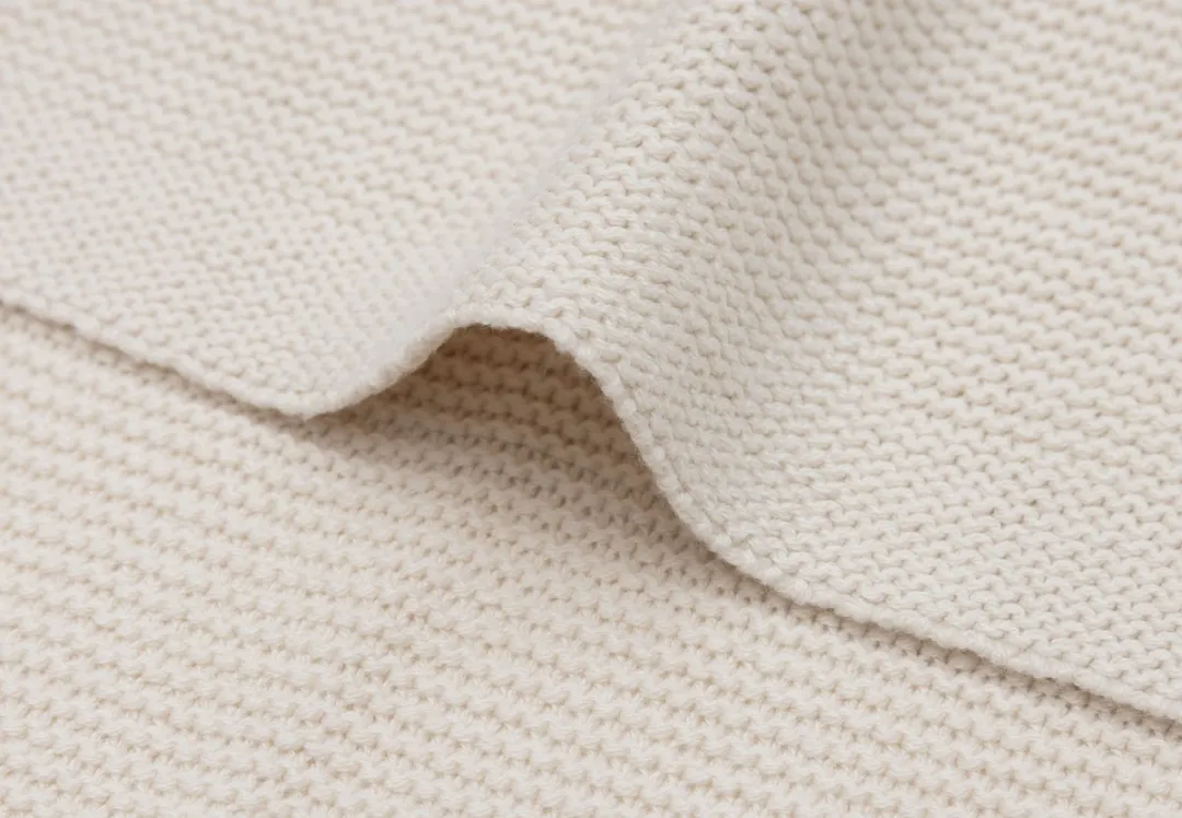 Jollein Baby Deken Ledikant 100x150cm Basic Knit - Oatmeal