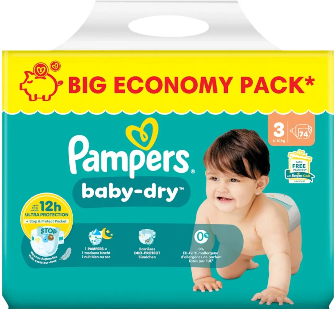 Pampers Baby-dry N°3 Luiers