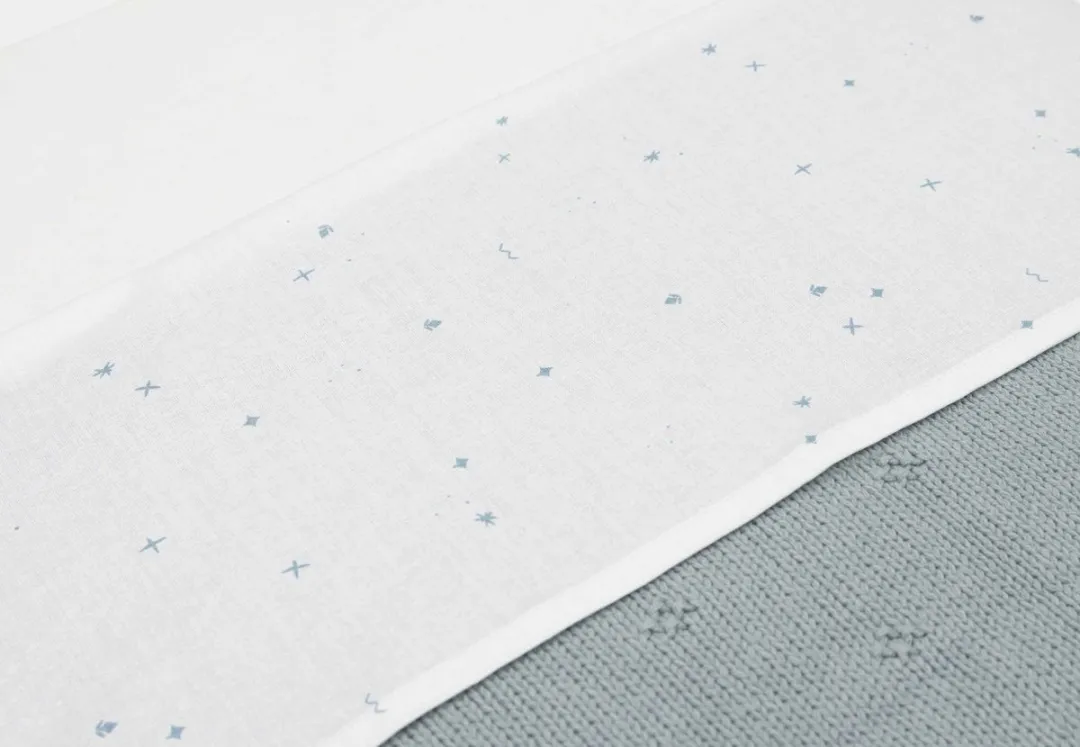 Jollein Baby Laken Wieg 75x100cm - Katoen Twinkling Sea Green