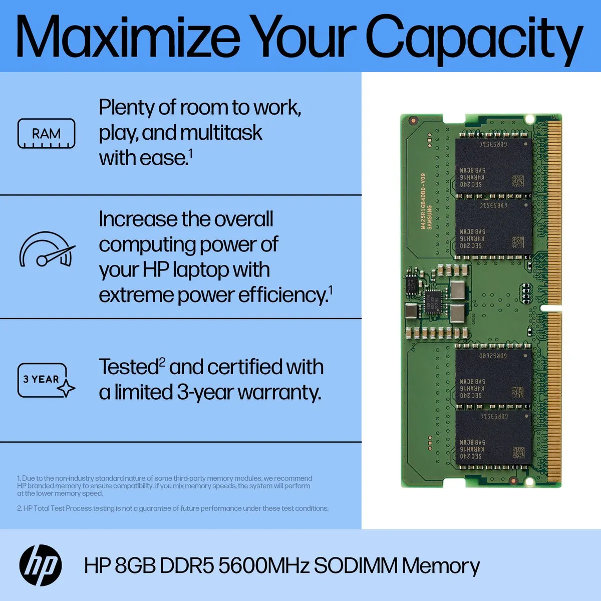 HP AL0M5AA DDR5 SODIMM 8GB 5600