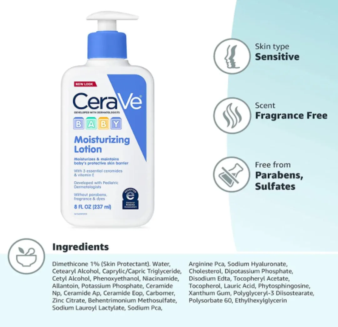 CeraVe Baby Lotion 237ml - Hyaluronzuur & Ceramiden