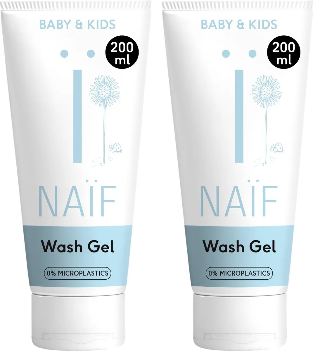 Naïf Reinigende Wasgel Voordeelset 2x200ml