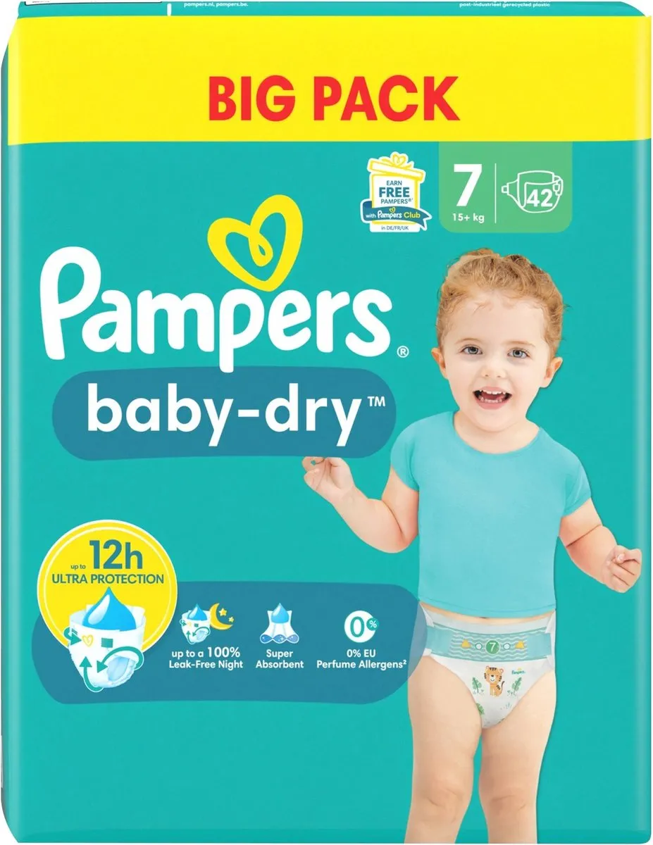 Pampers Baby Dry Maat 7 - 126 Stuks