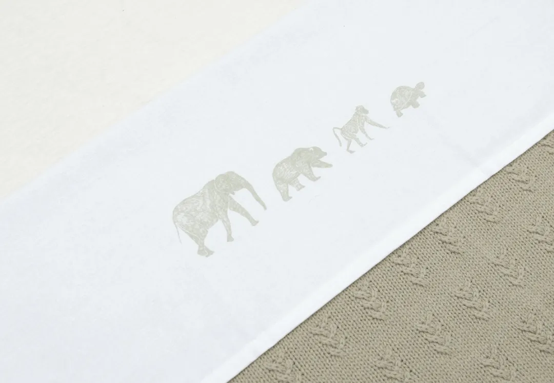 Jollein Baby Laken Ledikant 120x150cm Animals Olive Green