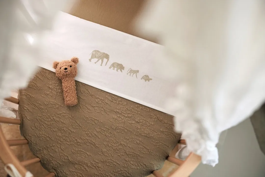Jollein Baby Laken Ledikant 120x150cm Animals Olive Green