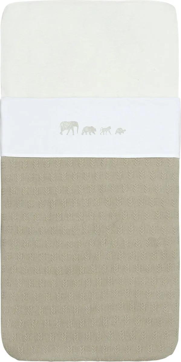 Jollein Baby Laken Ledikant 120x150cm Animals Olive Green