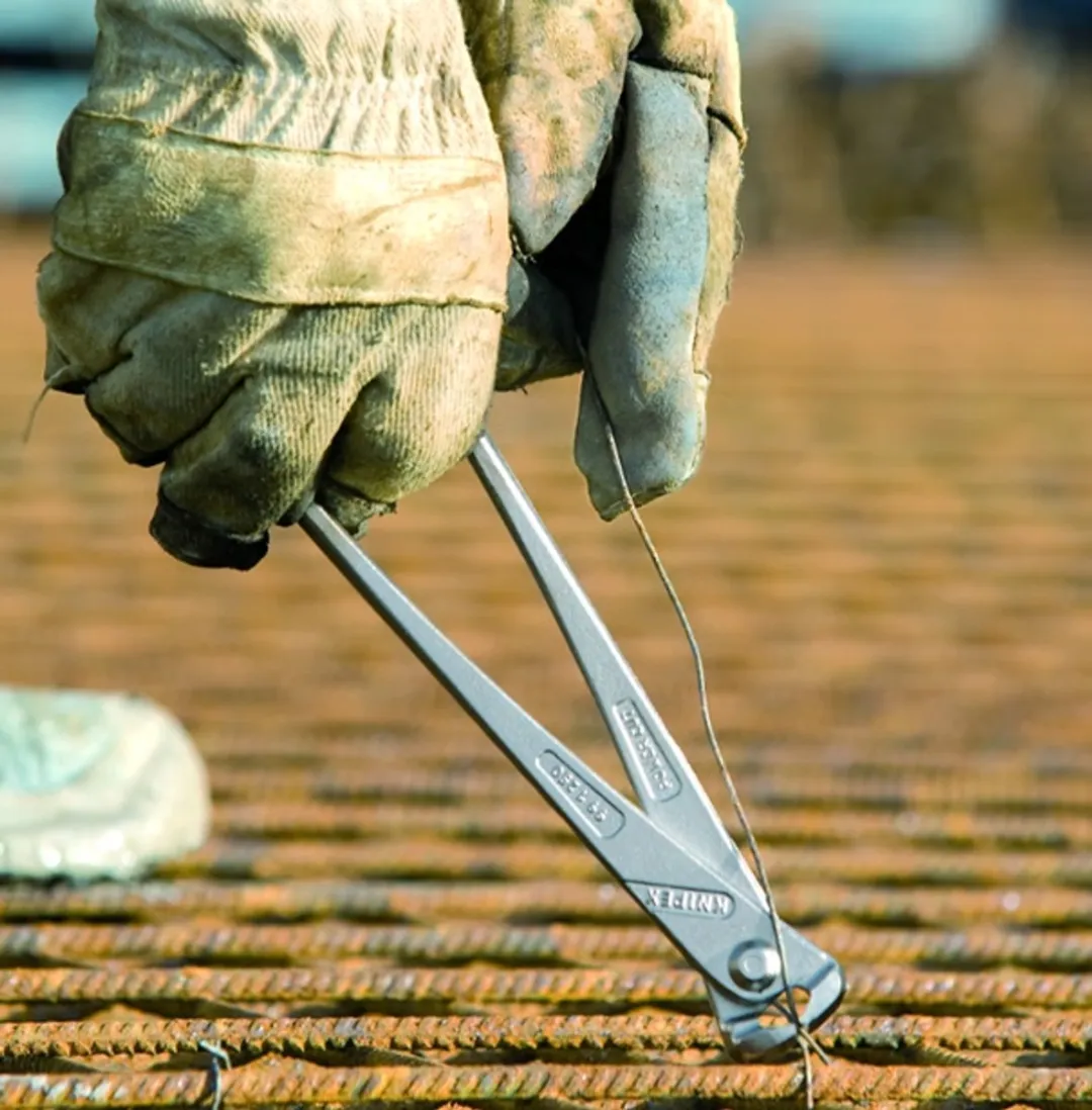Knipex Versterkte Nikkelen Betonijzer Tangen 250mm - 6 Stuks