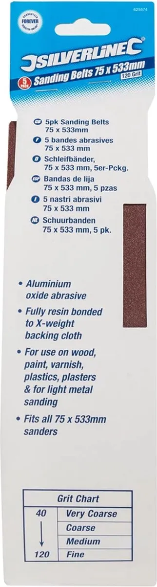 Silverline Schuurband 120 korrel