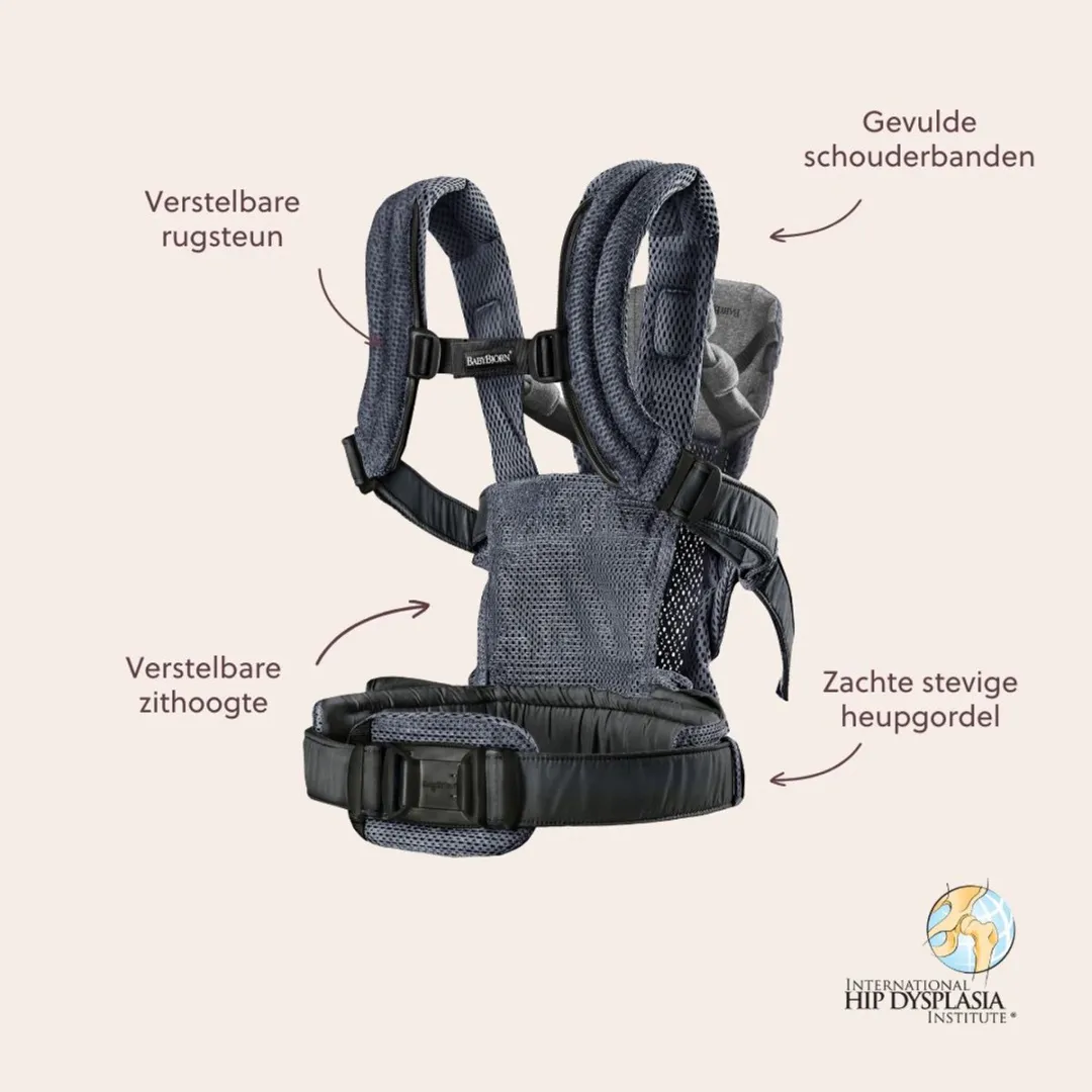 BabyBjörn Draagzak Harmony 3D Mesh - Antraciet