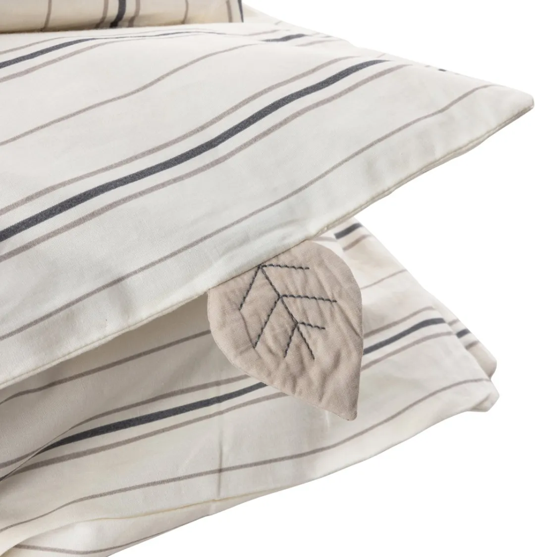 Sebra Dekbedovertrekset Junior Cream Stripe - 135x100cm