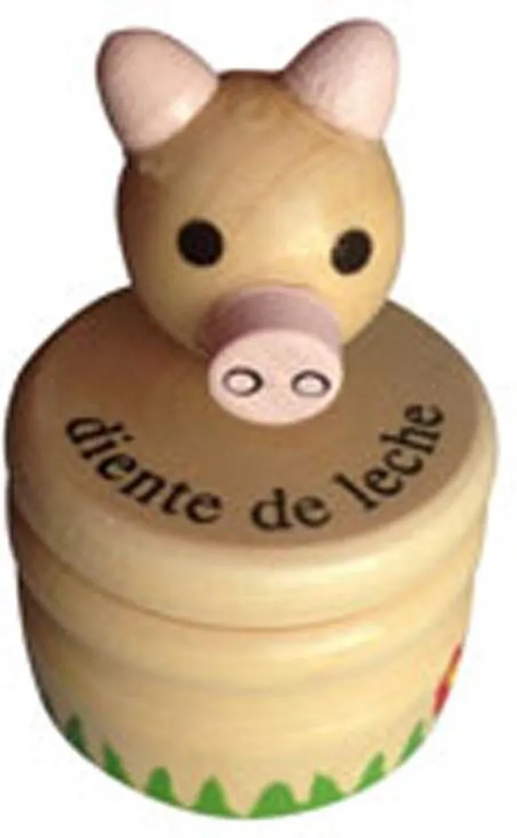Charl's Toys Houten Tandendoosje Varkentje