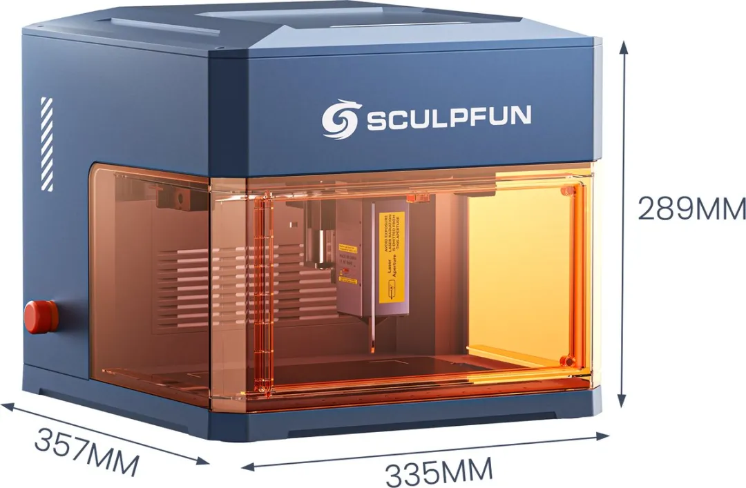 Sculpfun iCube Ultra 12W Laser Graveermachine 150x150mm - Blauw