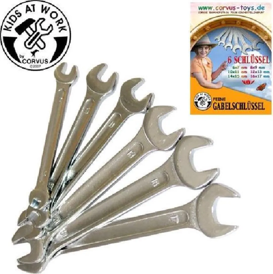 Kids at Work Spannerset A 600 047 - 6 Stuks Metrisch