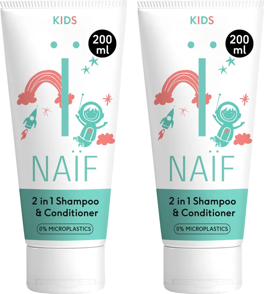 Naïf 2-in-1 Shampoo & Conditioner Voordeelset 2x200ml