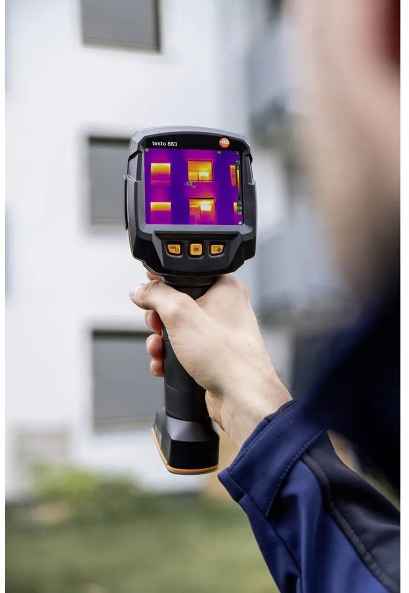 Testo 883-2 Warmtebeeldcamera Set - -30 tot 650°C 27Hz WiFi Touchscreen