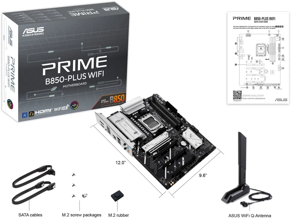 ASUS Prime B850-PLUS WIFI AM5 B850 Moederbord - DDR5