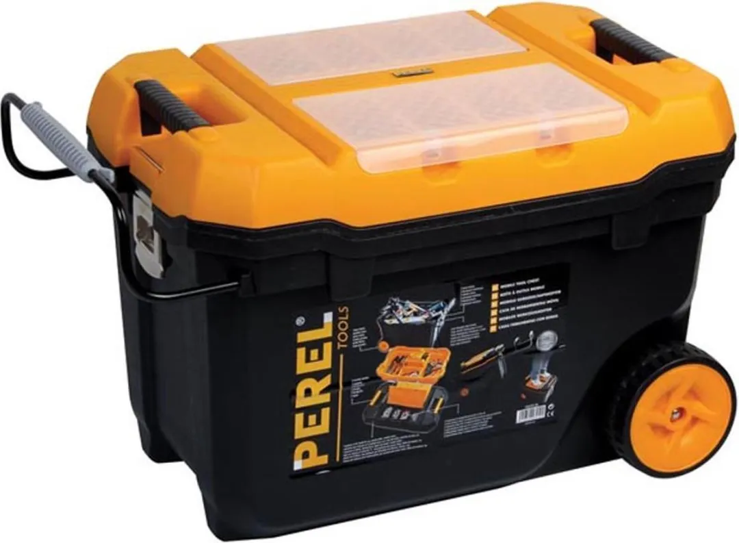Perel Gereedschapskoffer op wielen 595x420x370mm