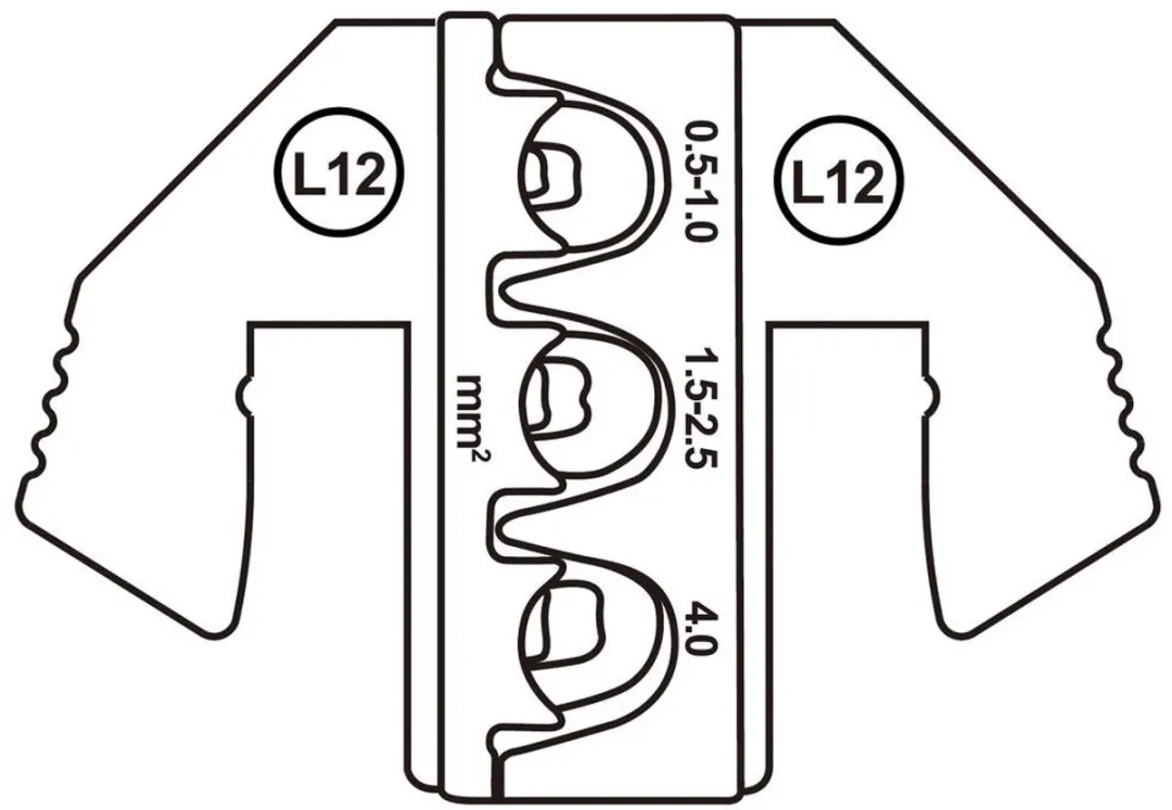 TOOLCRAFT TO-9616536 Krimpstempel SPT K-contact - 0,5-4 mm²