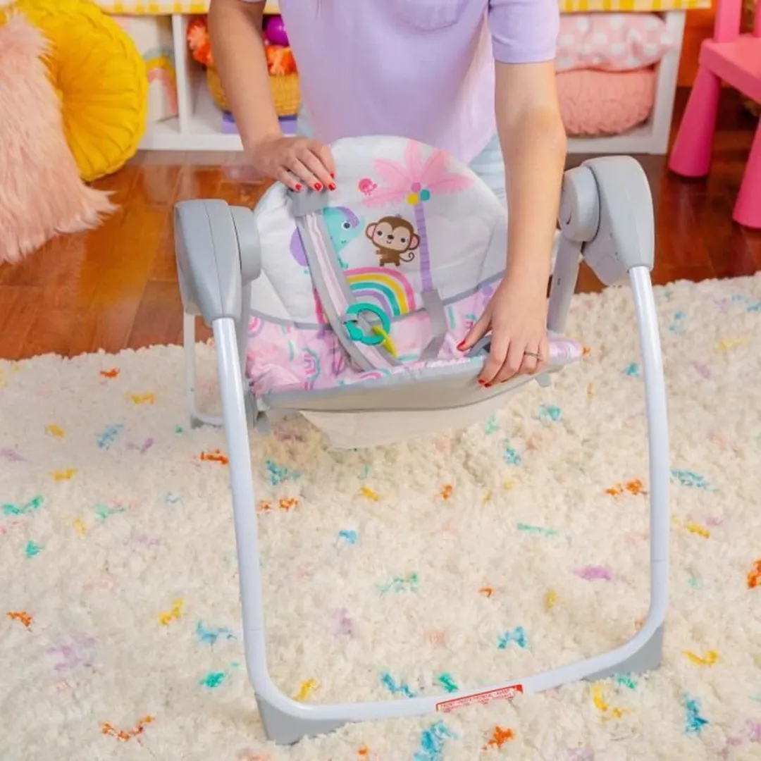 Bright Starts Pink Paradise Baby Hangmat - Multicolor - afbeelding 6 van 6