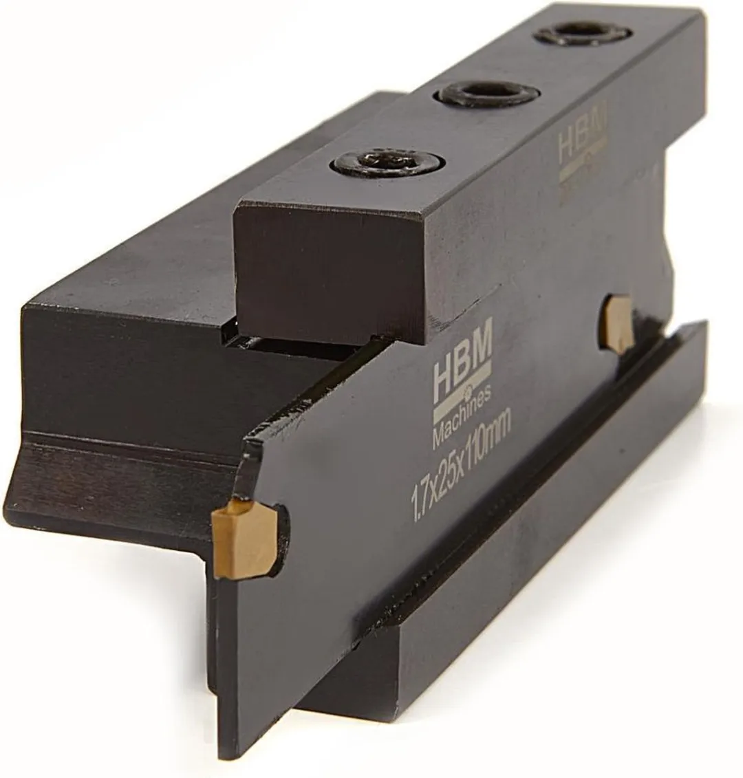 HBM 20mm Afsteekhouder met 2mm HM Wisselplaat - 3-delig