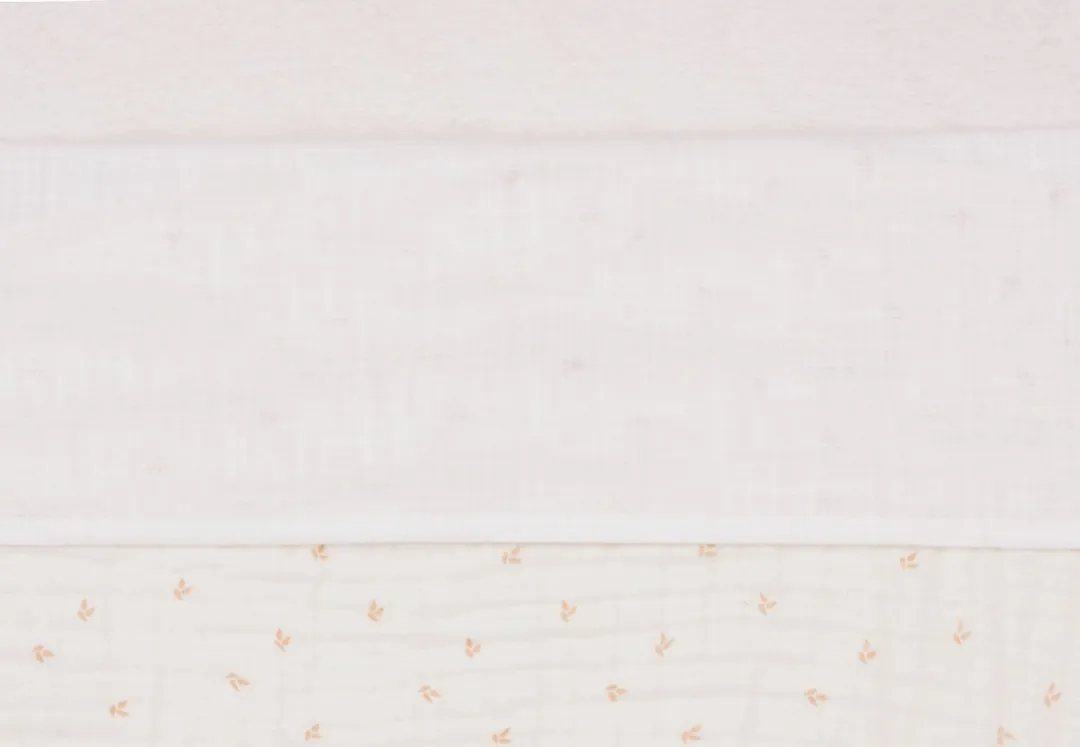 Jollein Baby Laken Wieg 75x100cm Slub Ivory