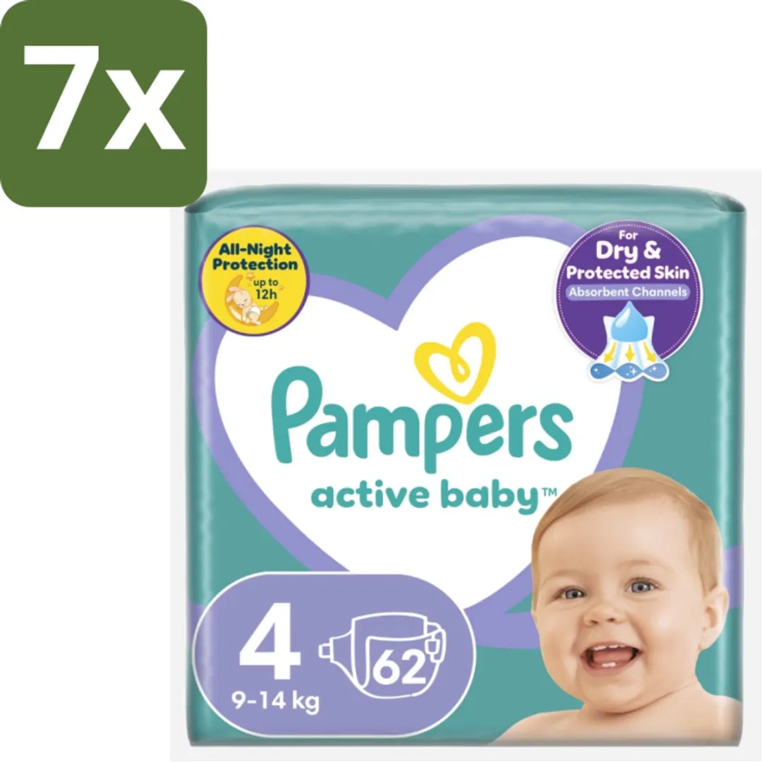 Pampers Active Baby Maat 4 Luiers 434 Stuks