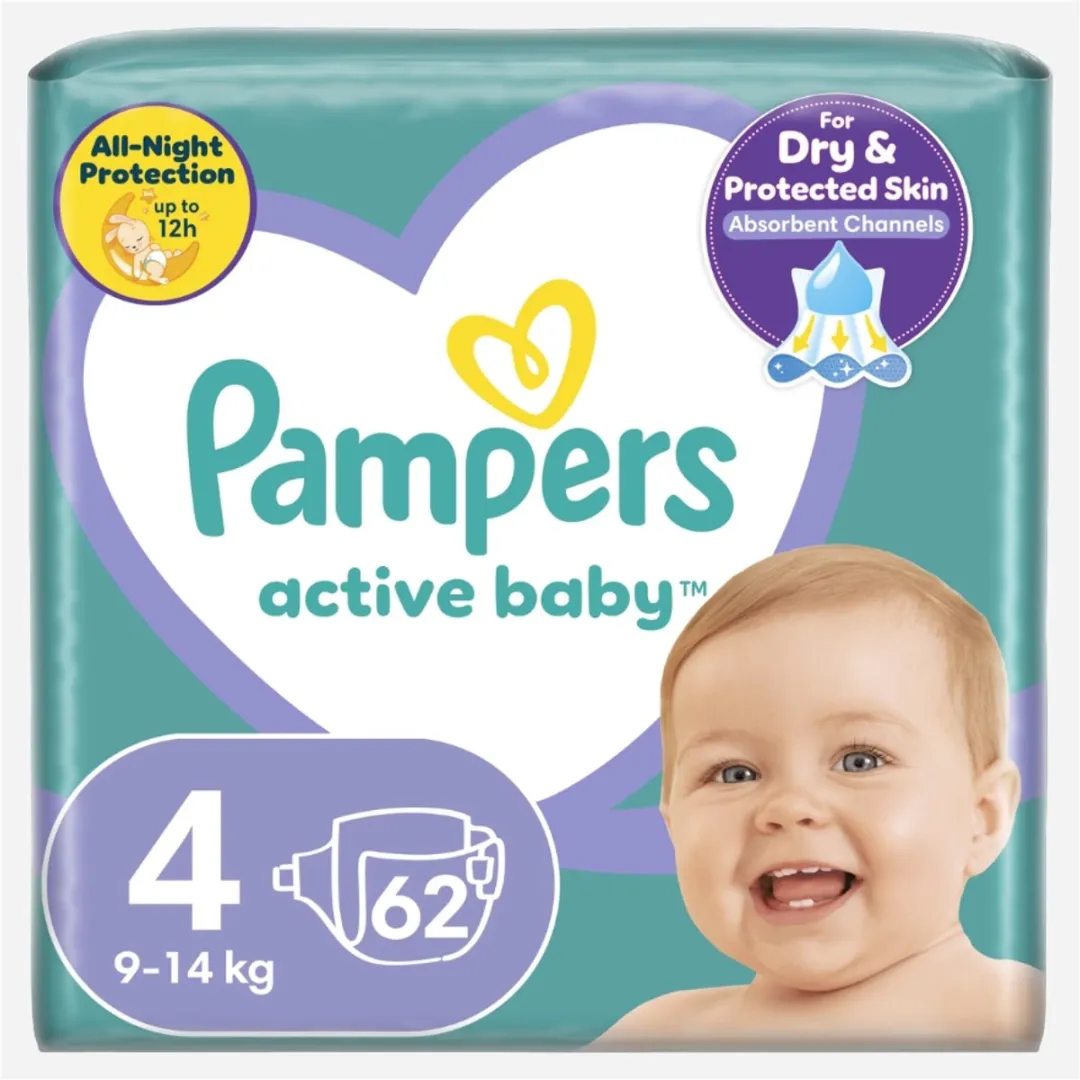 Pampers Active Baby Maat 4 Luiers 434 Stuks