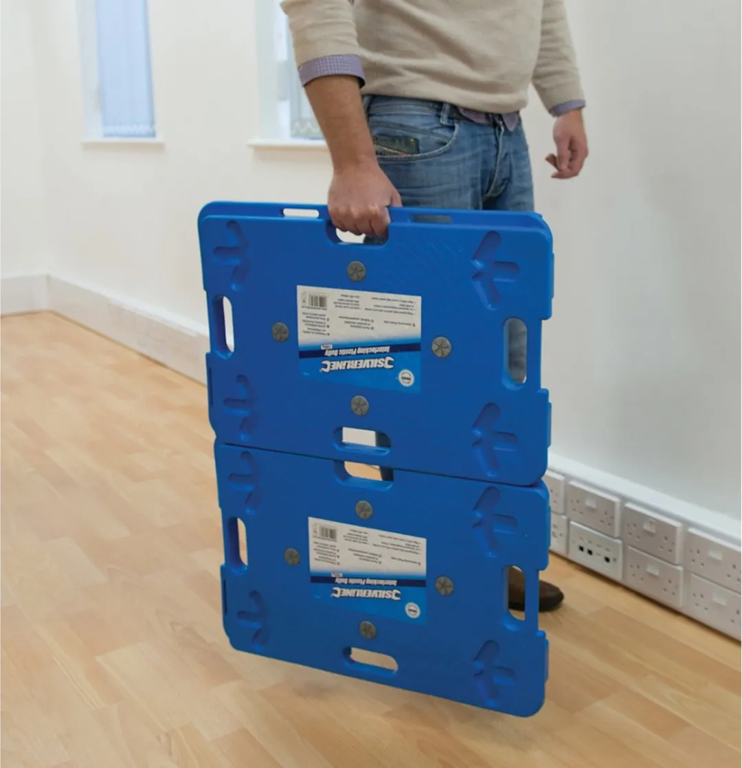 Silverline Platformtrolley 100kg Blauw - 40x60cm