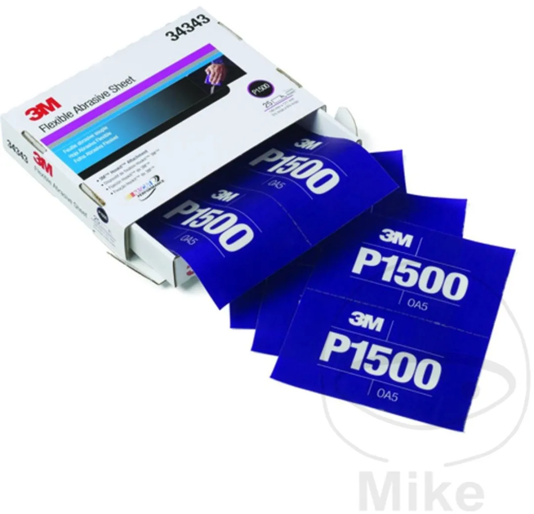 3M Flexible Abrasive Hookit Handpads P1500 - 25 Stuks