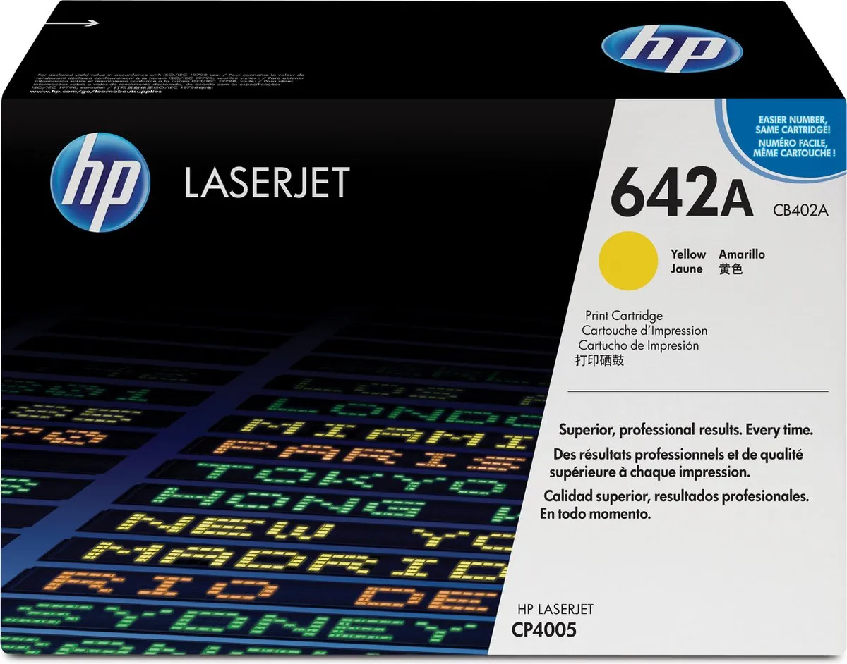 HP 642A Tonercartridge Geel - 7500 Pagina's