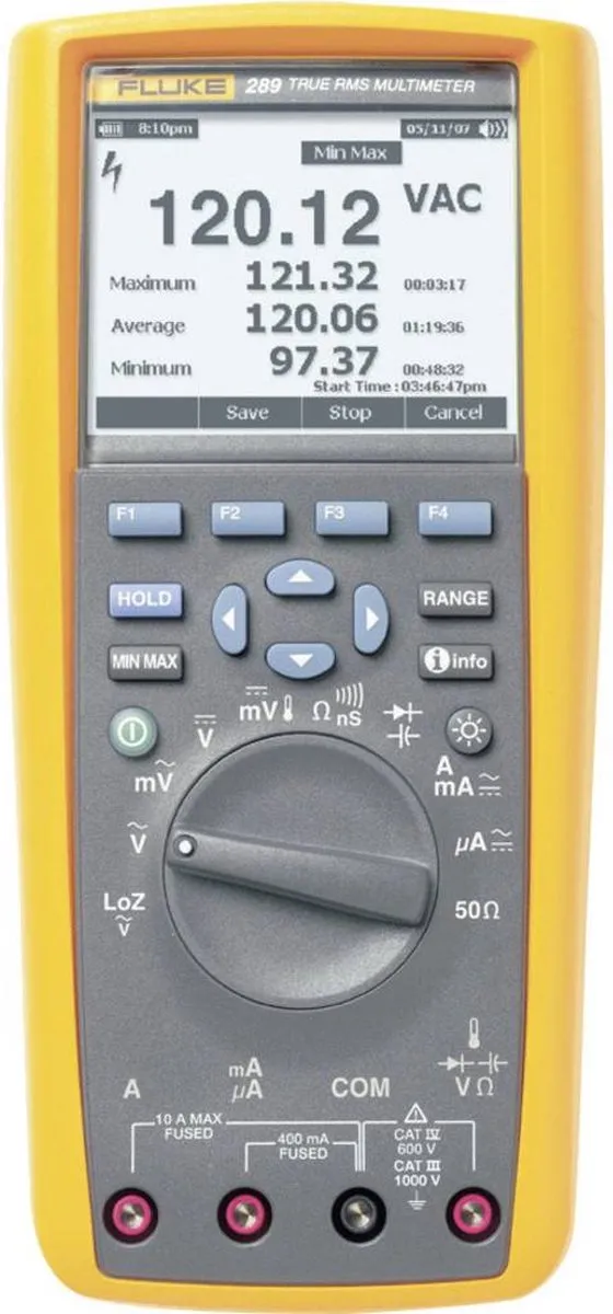 Fluke 289/EUR Digitale Multimeter - Grafisch display - 500 Counts