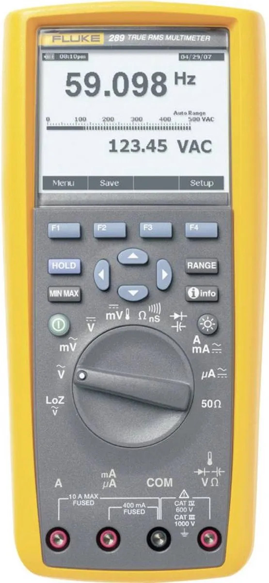 Fluke 289/EUR Digitale Multimeter - Grafisch display - 500 Counts - afbeelding 6 van 6
