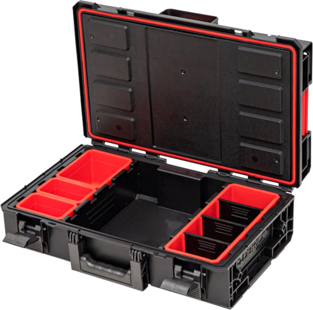 Toolbrothers RHINO XXL Gereedschapskoffer M 15,4L - IP66 - Rood/Zwart - afbeelding 6 van 6