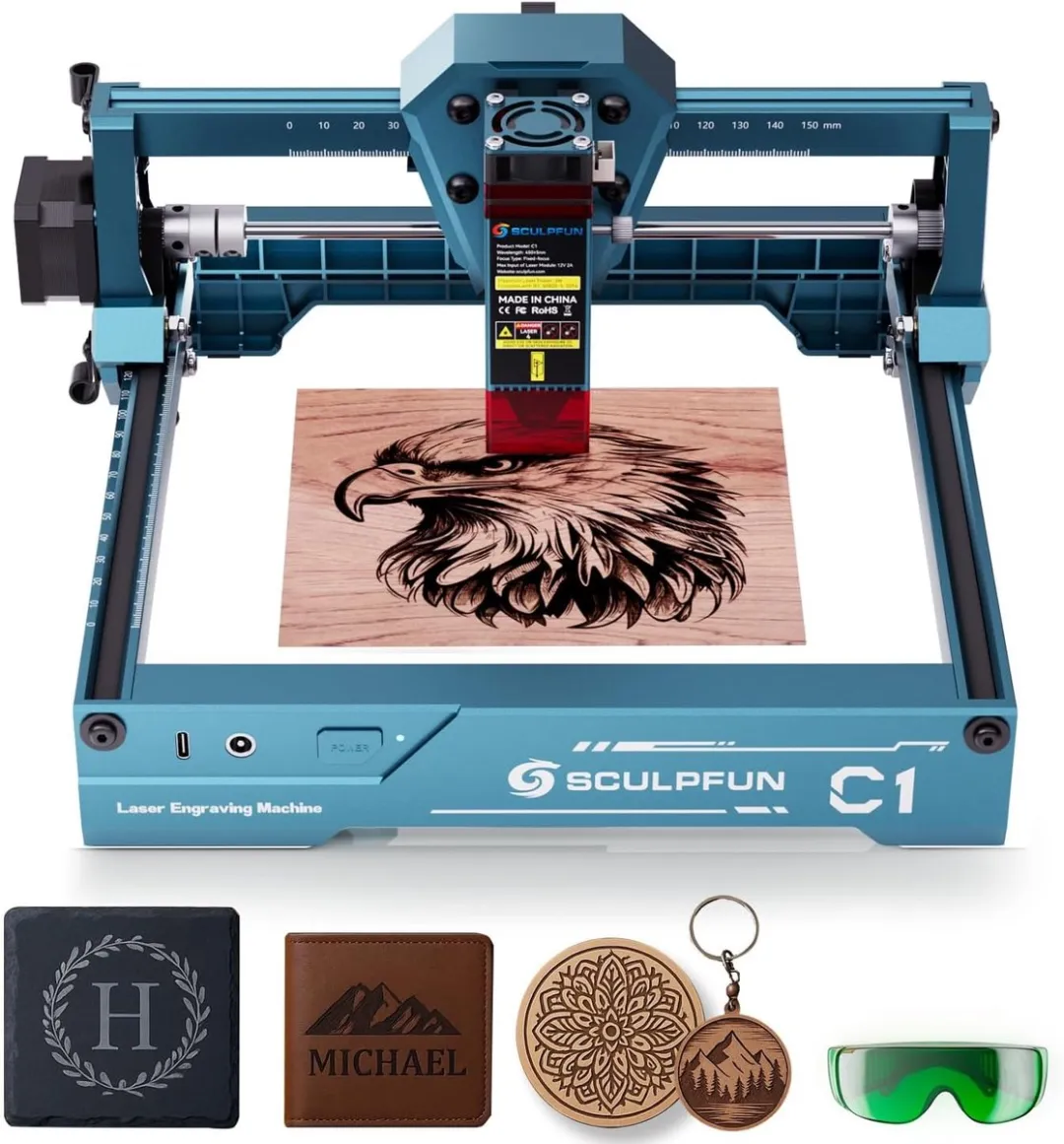 Sculpfun C1 Lasergraveermachine 3W - 150x130mm