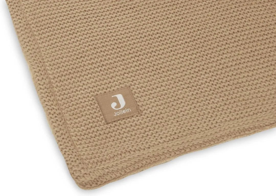Jollein Baby Deken Wieg 75x100cm - Biscuit/Fleece