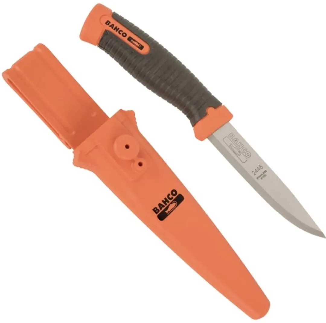 Bahco SB-2446 Multifunctioneel Mes - 102mm - Zwart/Oranje
