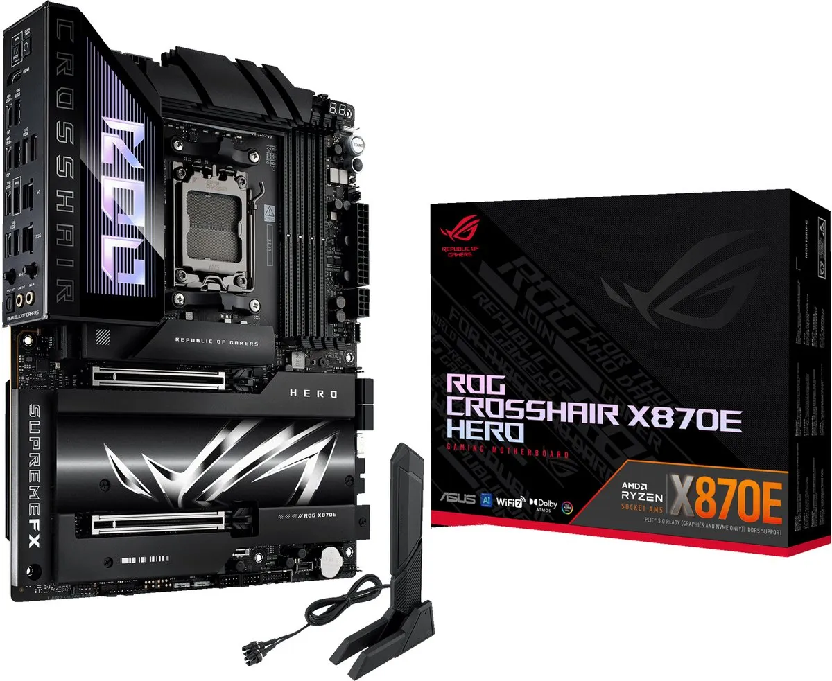 ASUS ROG CROSSHAIR X870E HERO Moederbord - AM5 - ATX
