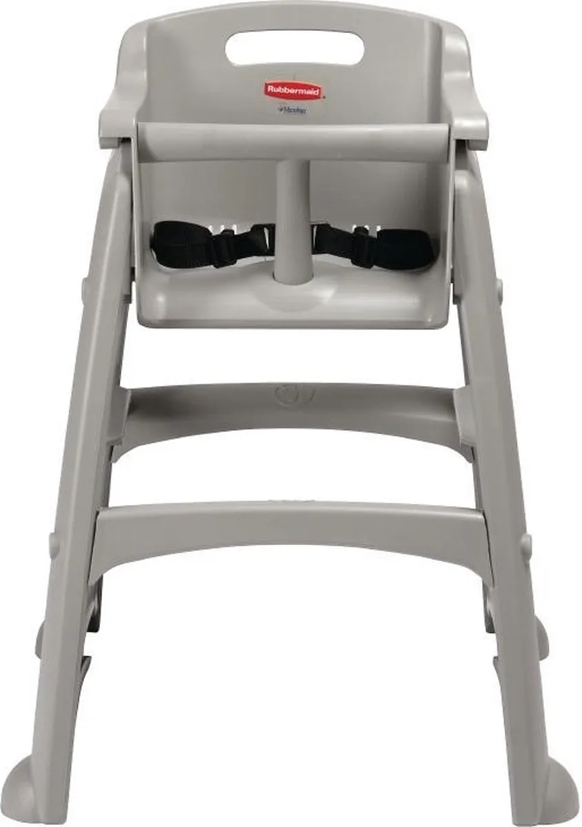 Rubbermaid stevige kinderstoel grijs
