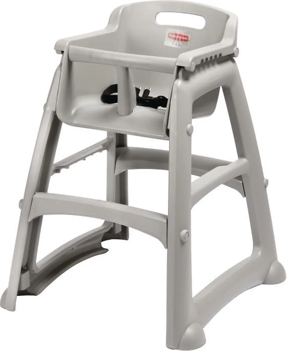 Rubbermaid stevige kinderstoel grijs