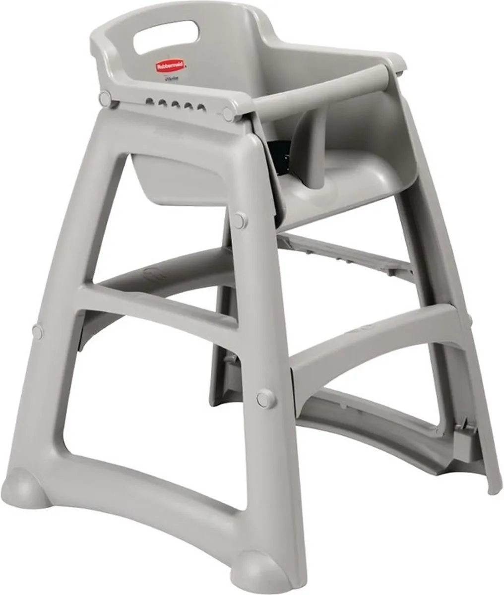 Rubbermaid stevige kinderstoel grijs