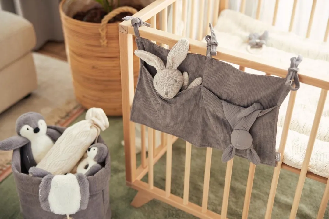 Jollein Opbergmand Corduroy Storm Grey