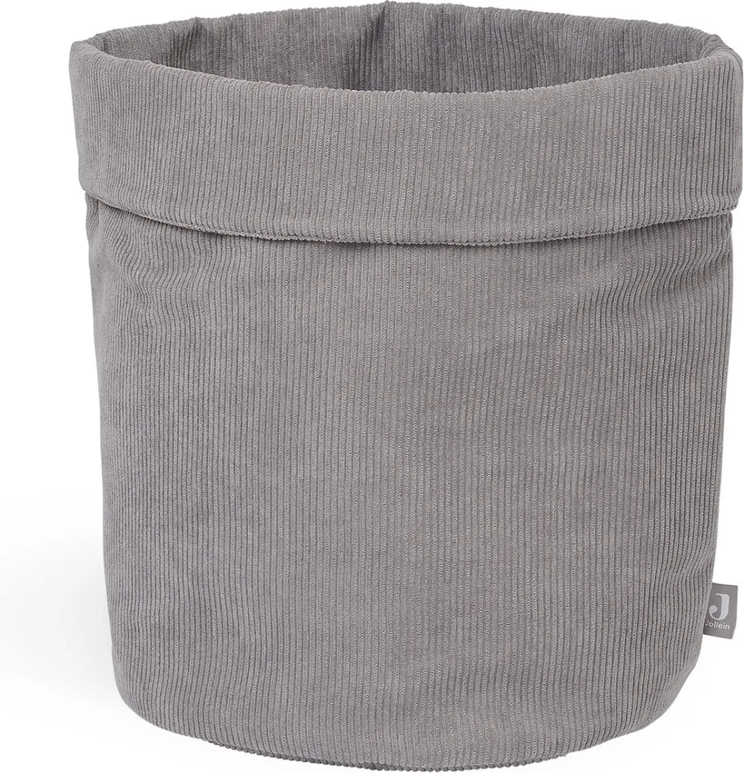 Jollein Opbergmand Corduroy Storm Grey